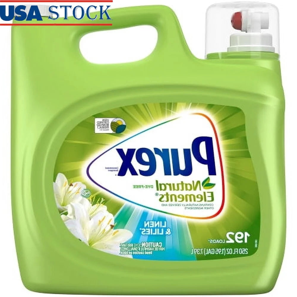 Natural Elements Linen Lilies Liquid Laundry Detergent Hypoallergenic EcoFriendly
