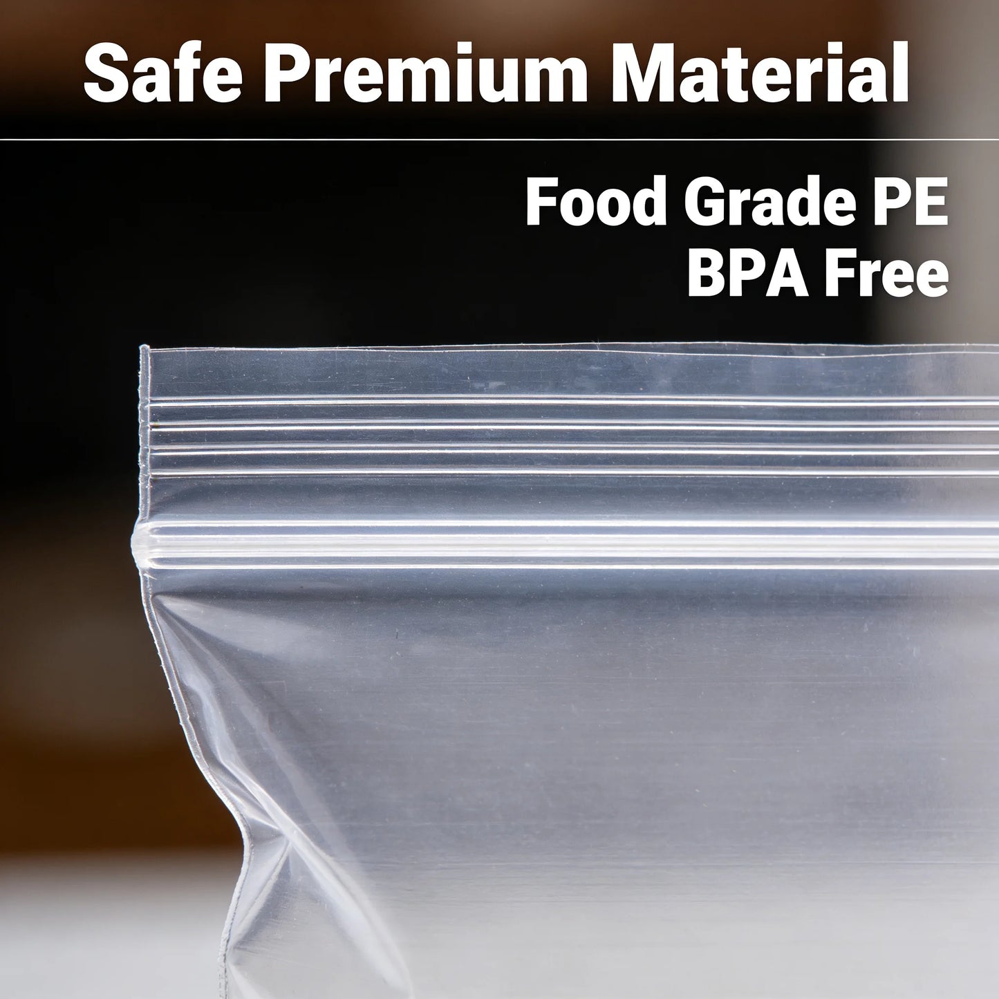 Leak Proof Bags Transparent Reusable Storage Freezer Airtight Seal for Food Fruit Veggie by S And B Enterprise