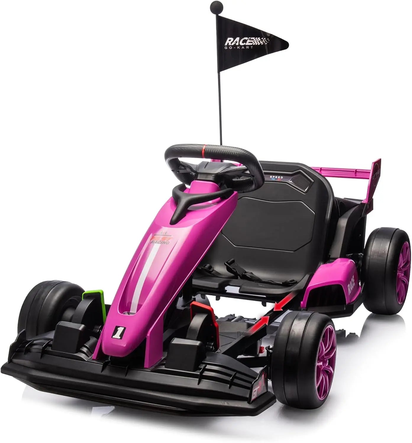Electric Drift Kart For Kids 24V 300W Riding Toy Safe