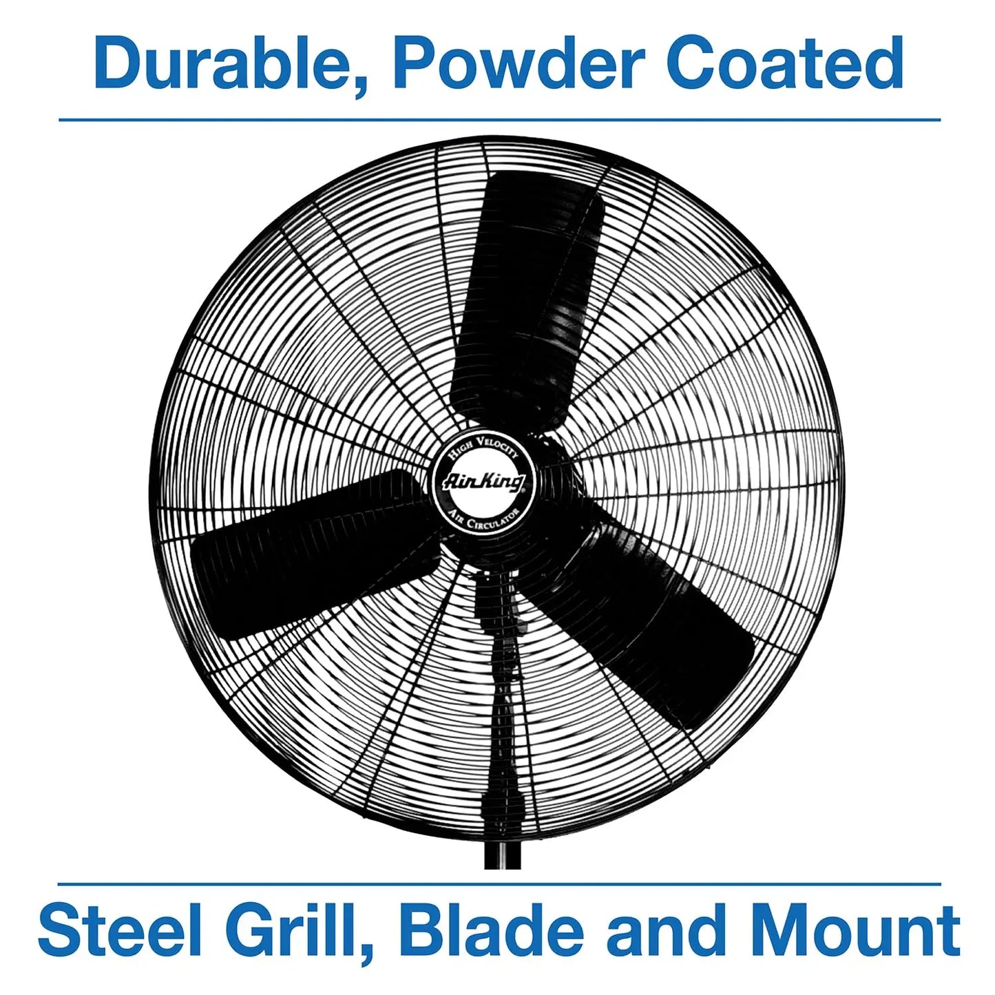 9135 30-Inch Industrial Grade Oscillating Pedestal Fan, 1/4-Horsepower, Black Finish, Customized by S And B Enterprise