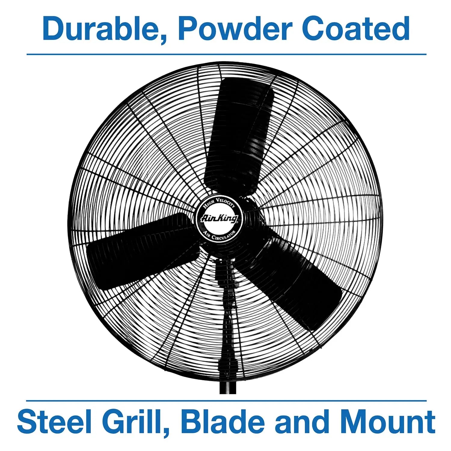 9135 30-Inch Industrial Grade Oscillating Pedestal Fan, 1/4-Horsepower, Black Finish, Customized by S And B Enterprise