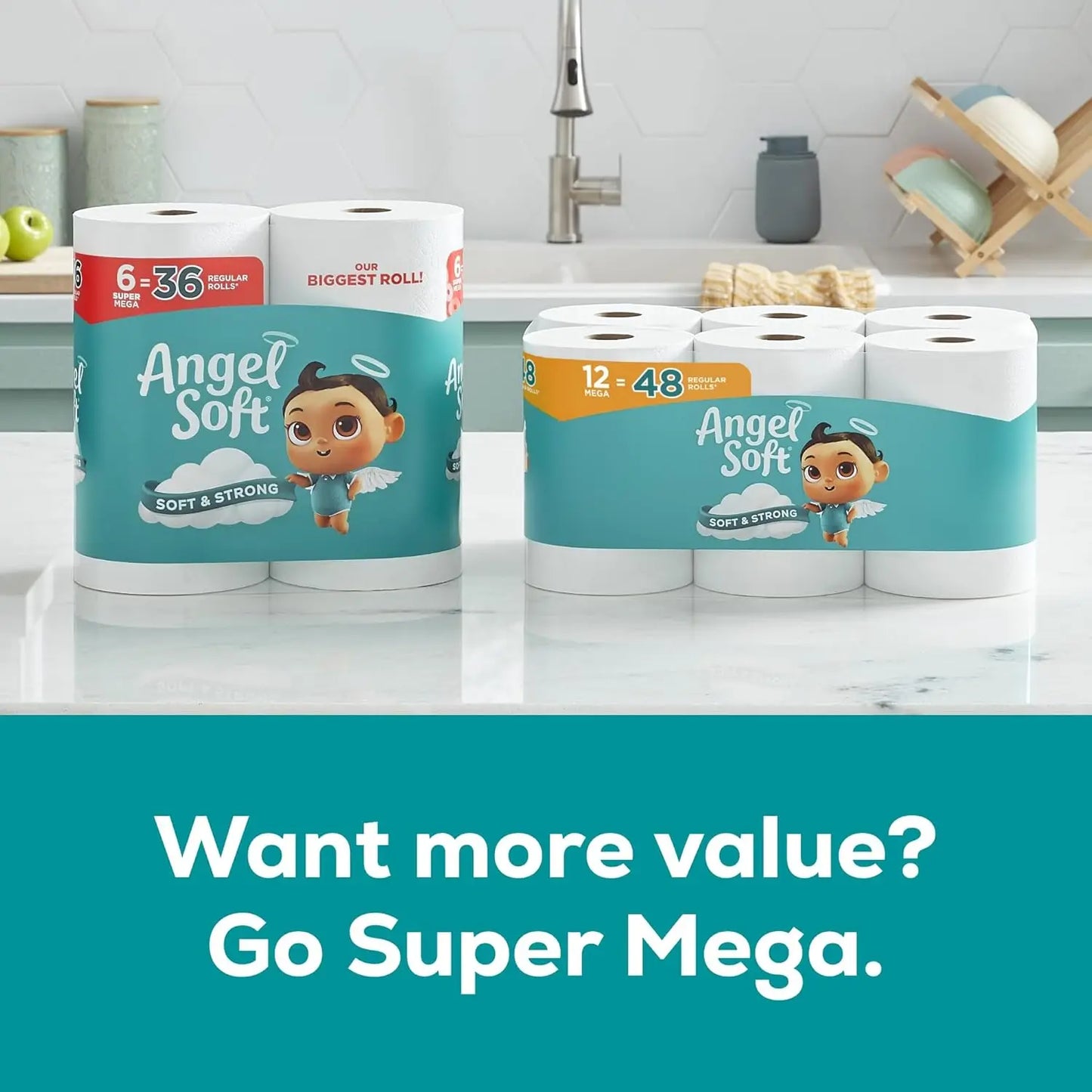 Mega Rolls Toilet Paper Soft And Strong For Home Use