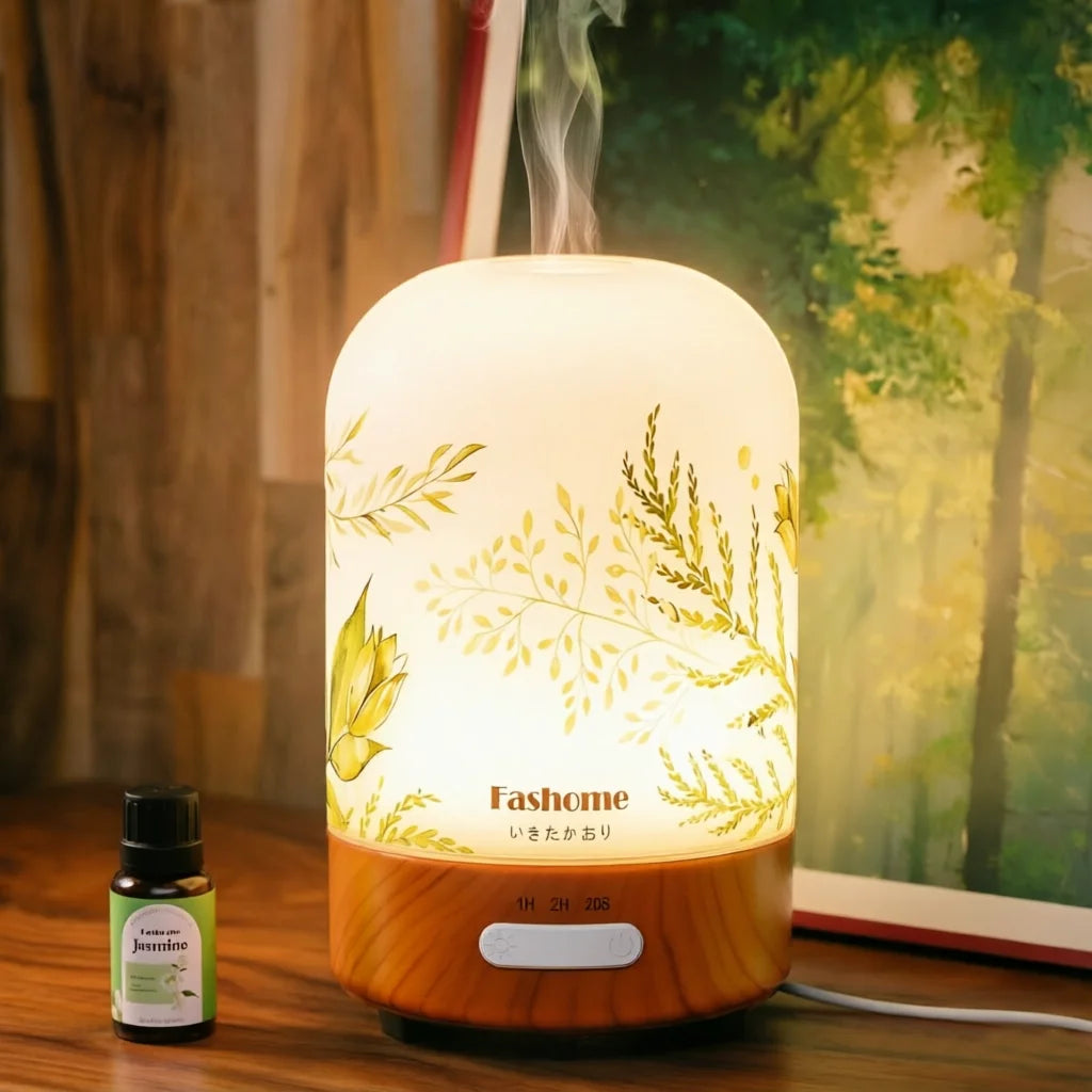 Essential Oil Diffuser Ultrasonic Aromatherapy Humidifier Auto Shut Off Jasmine by S And B Enterprise