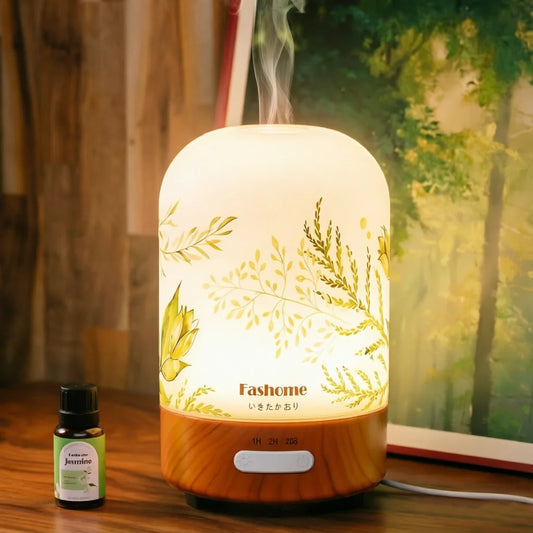 Essential Oil Diffuser Ultrasonic Aromatherapy Humidifier Auto Shut Off Jasmine by S And B Enterprise