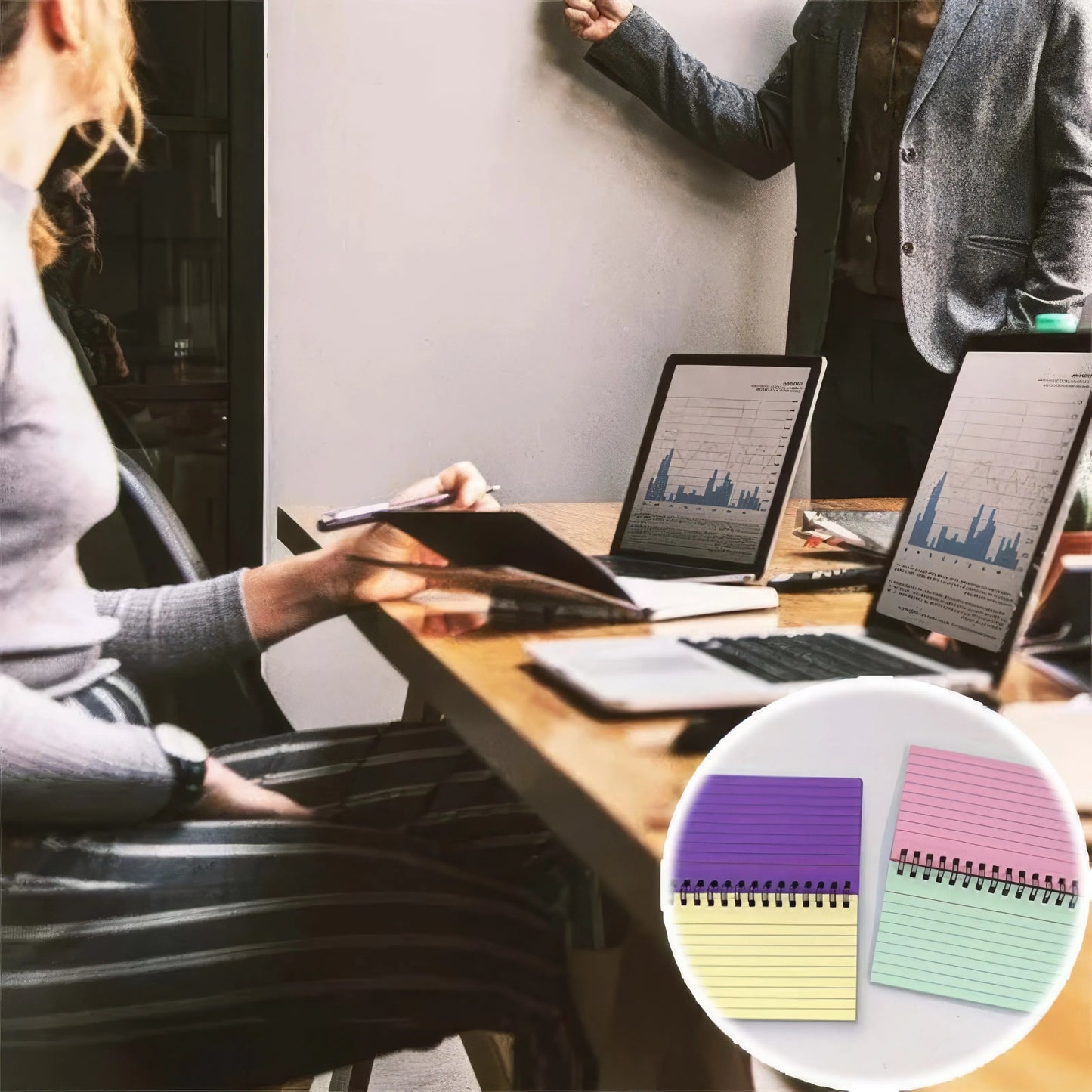 Spiral Notebooks Set For Home Office School, Compact by S And B Enterprise
