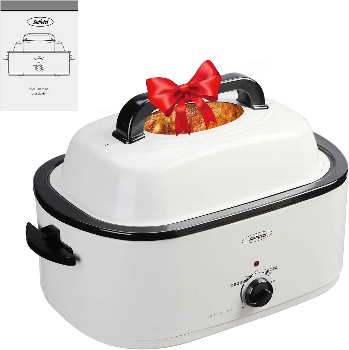 XMSJ Electric Roaster Oven With Viewing Lid Cool Touch Exterior by S And B Enterprise