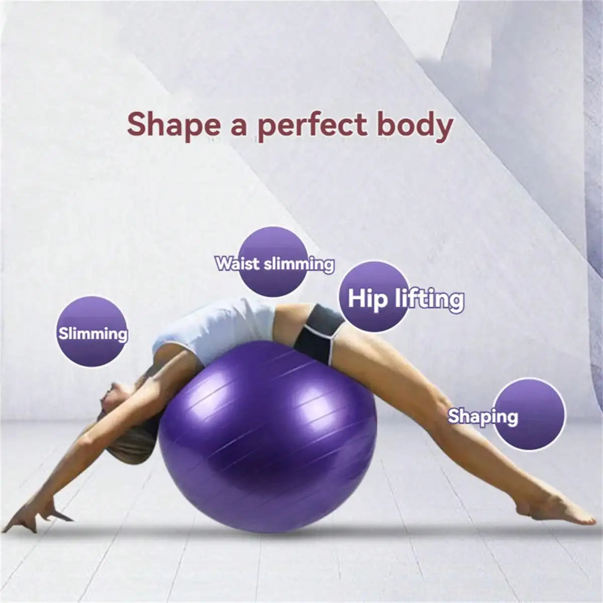 Anti-Burst Yoga Ball For Home Gym And Office Balance Training Pump