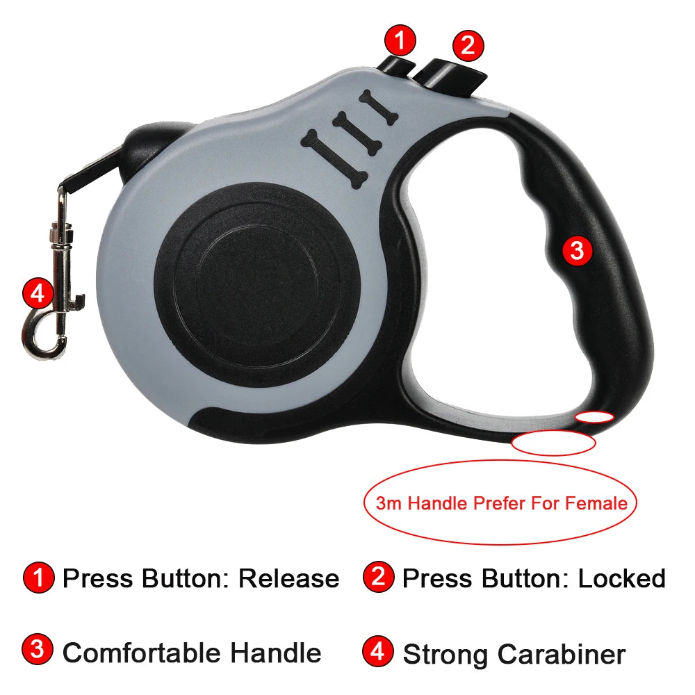 Nylon Dog Leash Retractable Lead For Dogs Pet Supplies