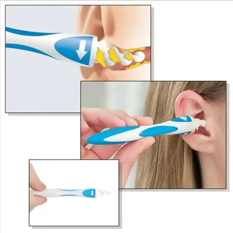 Ear Wax Remover Tool Ear Cleaner with Soft Silicone 16 Replacement Tips Simply To Grab Extract Earwax by S And B Enterprise