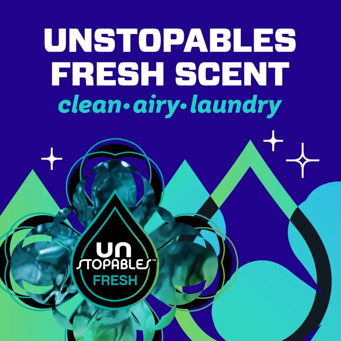 All-purpose cleaner, 2X concentrated multi-surface, Unstopables Fresh Scent, 41 oz bottle.