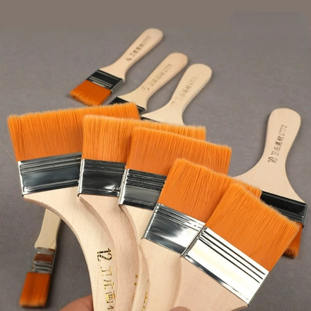 12pcs Nylon Hair Artist Paint Brushes Set for Acrylic Oil and Watercolor Painting with Wooden Handle Art Supplies for Professional Artists and Hobbyists Detail Painting Kit for Miniatures Rock Ceramic Modeling Craft by S And B Enterprise