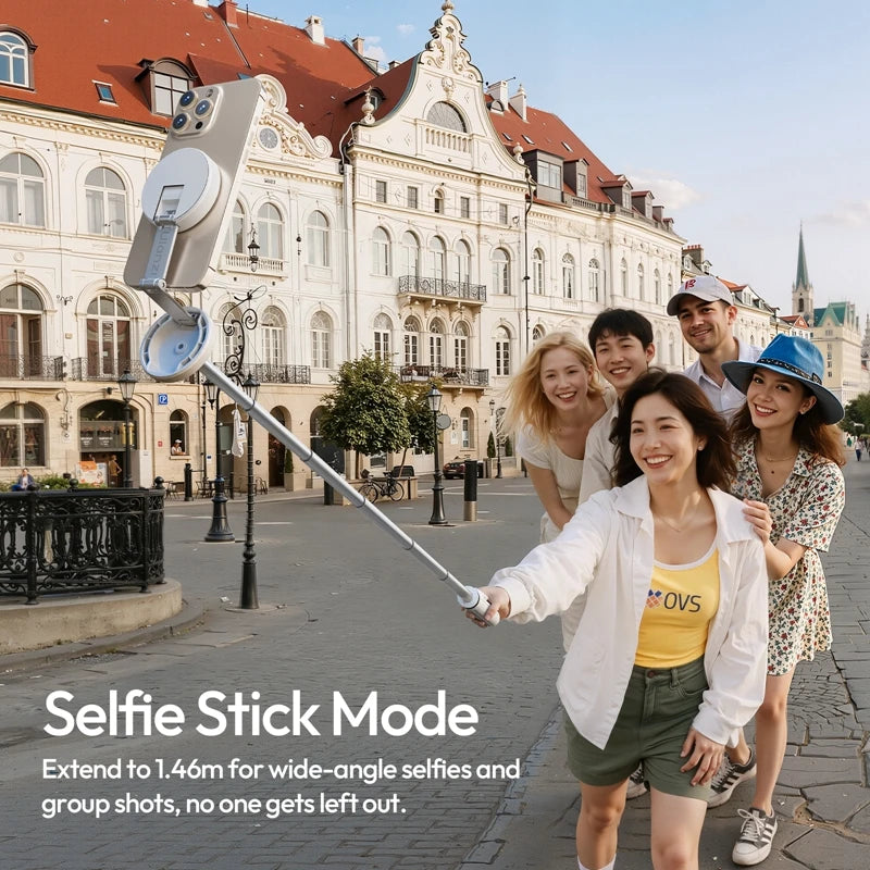 Ulanzi MT85 Automatic Phone Tripod Magsafe Dual-Side Magnet with 10m Wireless Control for Selfie Stick Livestreaming Vlog Shots by S And B Enterprise