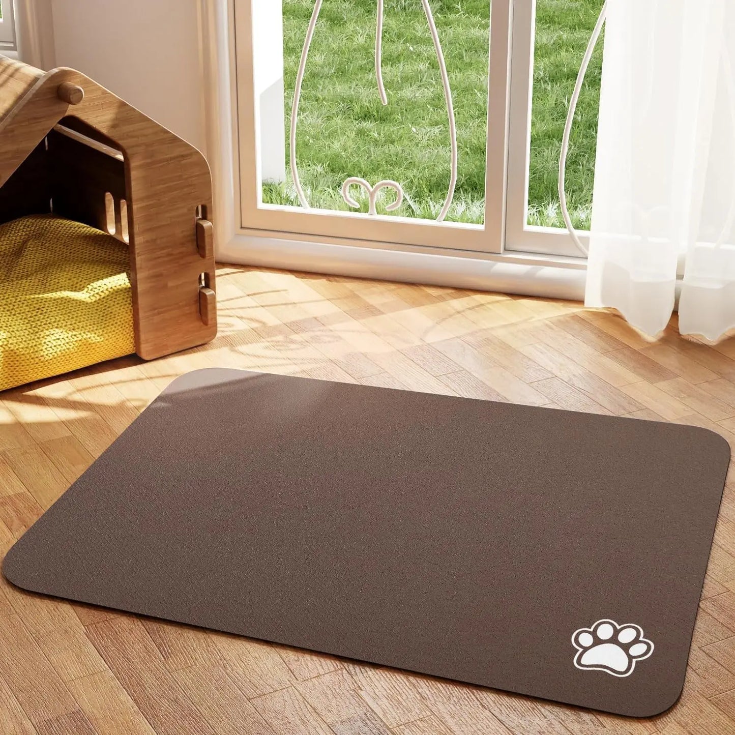 Pet Feeding Mat Absorbent Non Slip Quick Dry For Dogs
