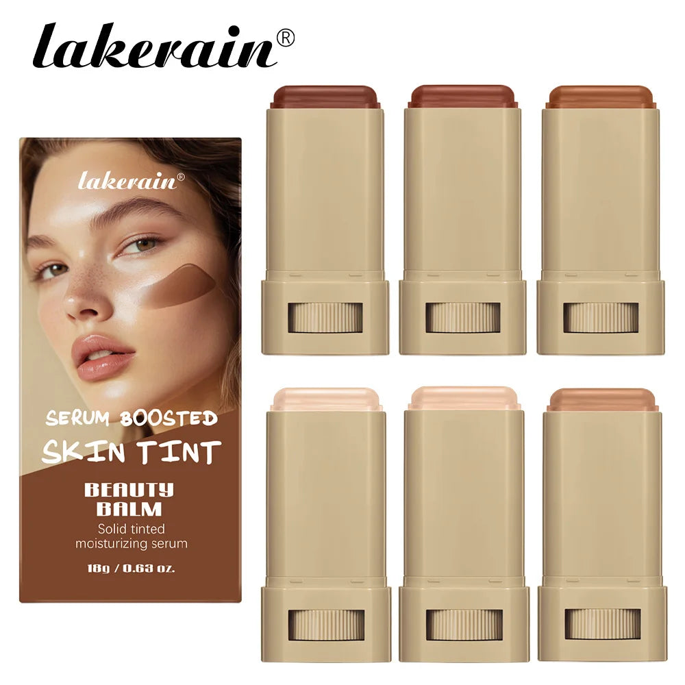 Skin Tint Foundation Stick Moisturizing & Non-Sticky Concealer Base Foundation Boosted Smooth Makeup Stick Woman Cosmetics by S And B Enterprise