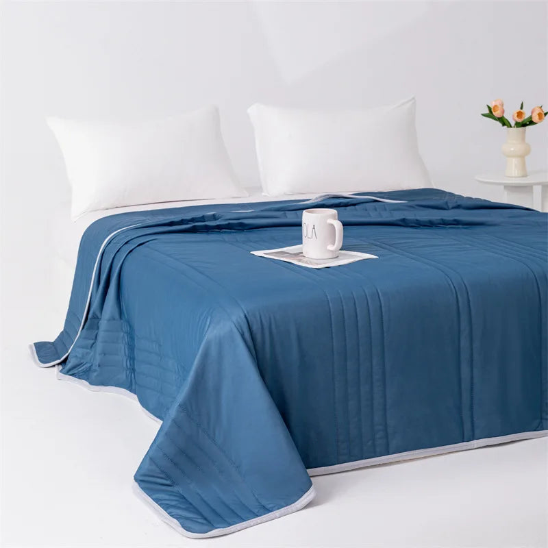 KDV Cooling Summer Blanket Lightweight Polyester Washable Breathable Comforter by S And B Enterprise