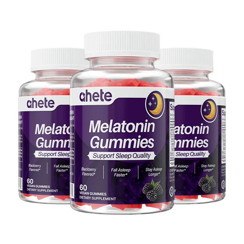 Ahete Melatonin Gummies - Sleep Support Gummies, Relaxation, Berry Flavor Formula, 1 Per Day, Non-Habit Forming,