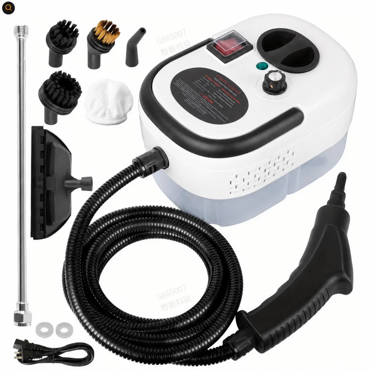 2500W Handheld Steam Cleaner With Accessories 110V US Plug by S And B Enterprise