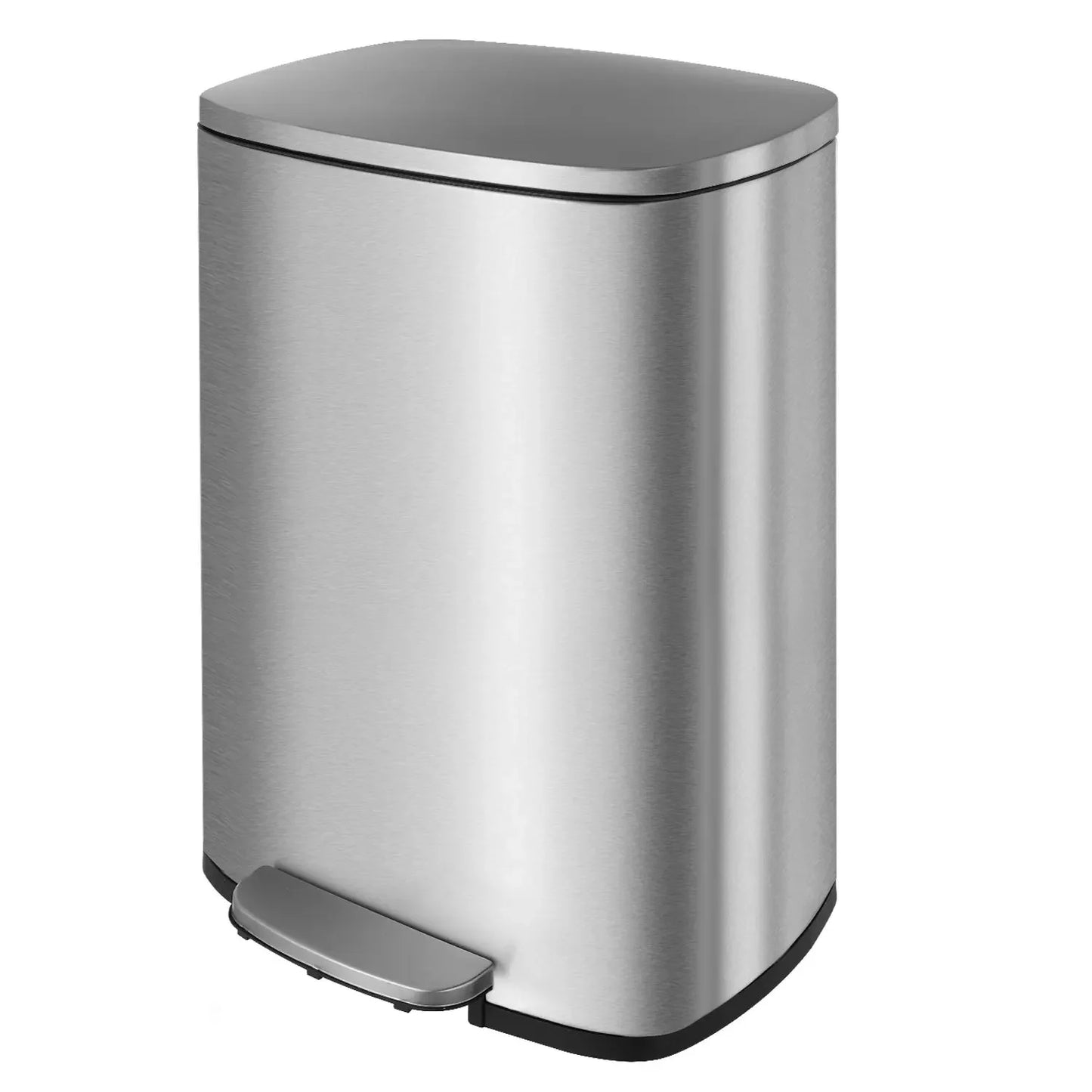 Stainless Steel Kitchen Step Trash Can With Foot Pedal by S And B Enterprise
