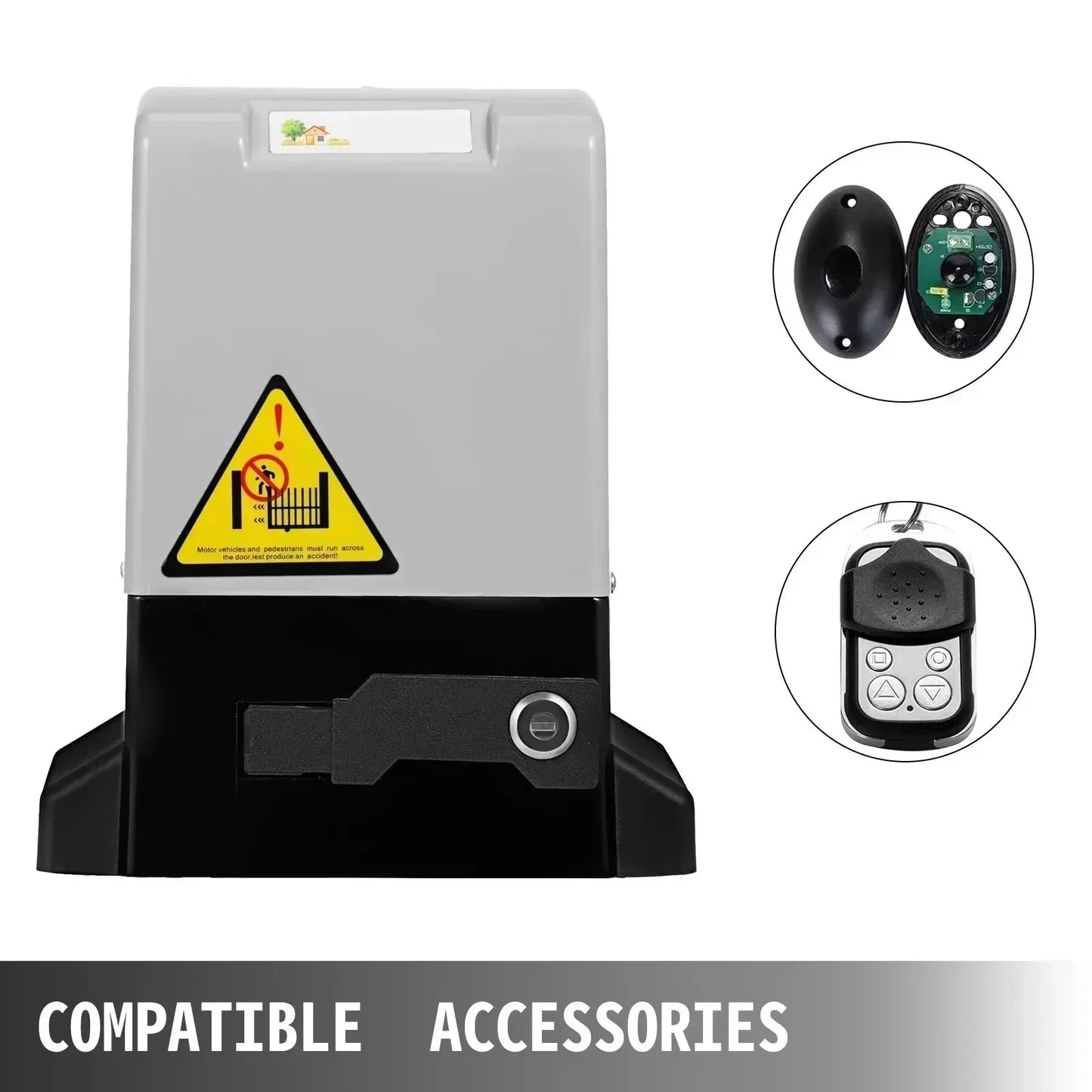 Electric Gate Opener 1300LBS With 2 Keys For Garage