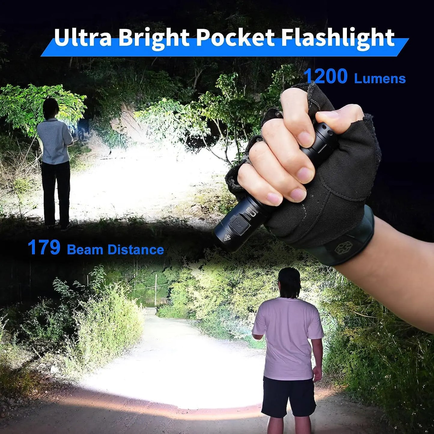 WUBEN C3 1200 Lumen Rechargeable LED Flashlight