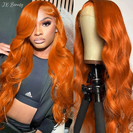 CNZZJX Remy Human Hair Lace Front Wig Body Wave Natural