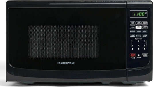 700W Countertop Microwave Oven Auto Cook Defrost Child Safety Lock