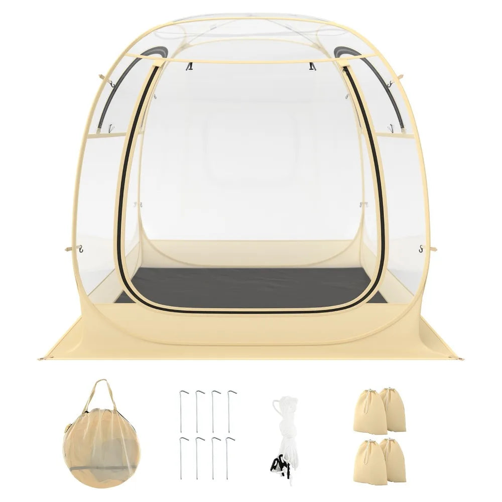 Unbrand Instant Pop Up Tent Weatherproof Shelter For 5-6 People