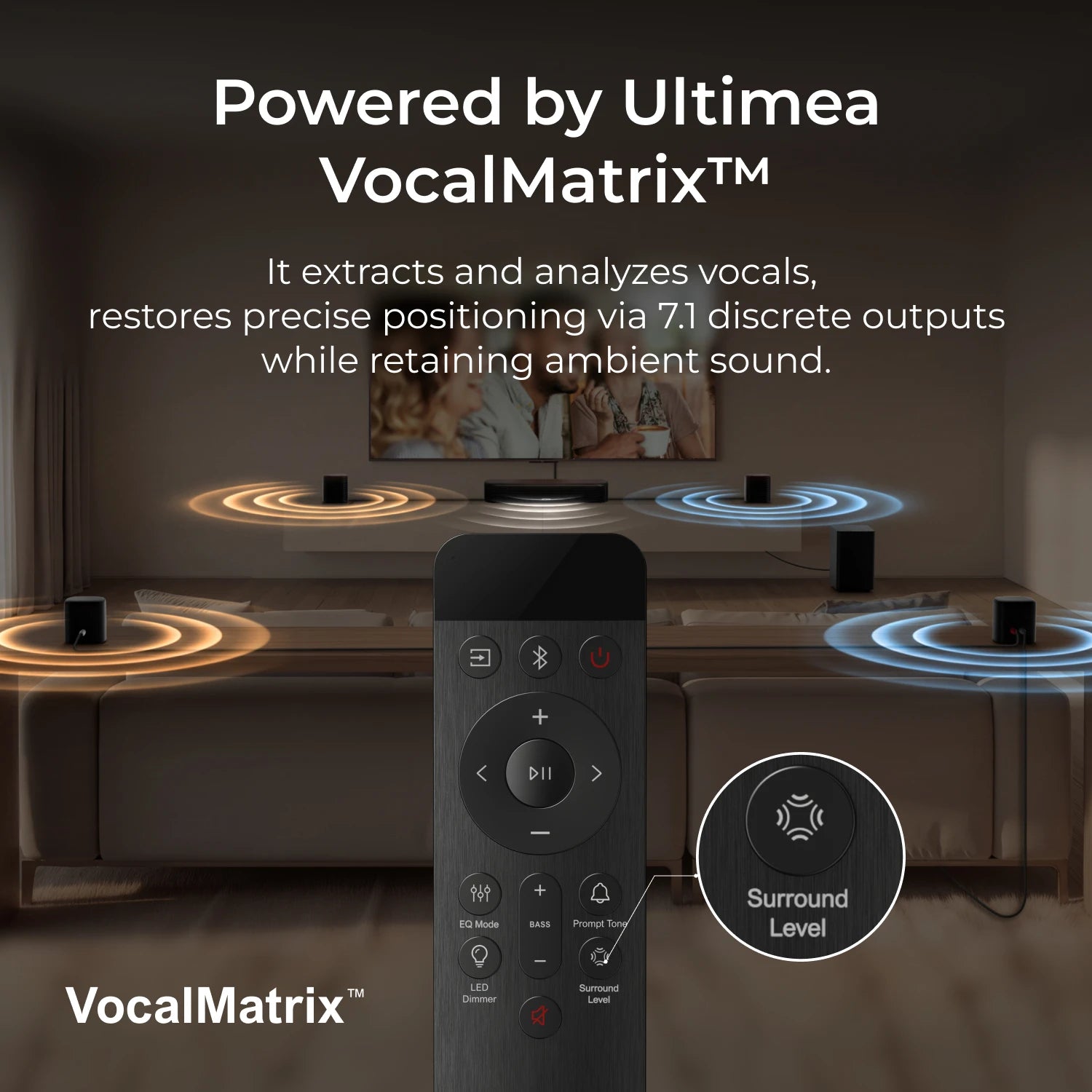 ULTIMEA 350W 7.1ch Virtual Surround Soundbar With Subwoofer And Speakers by S And B Enterprise