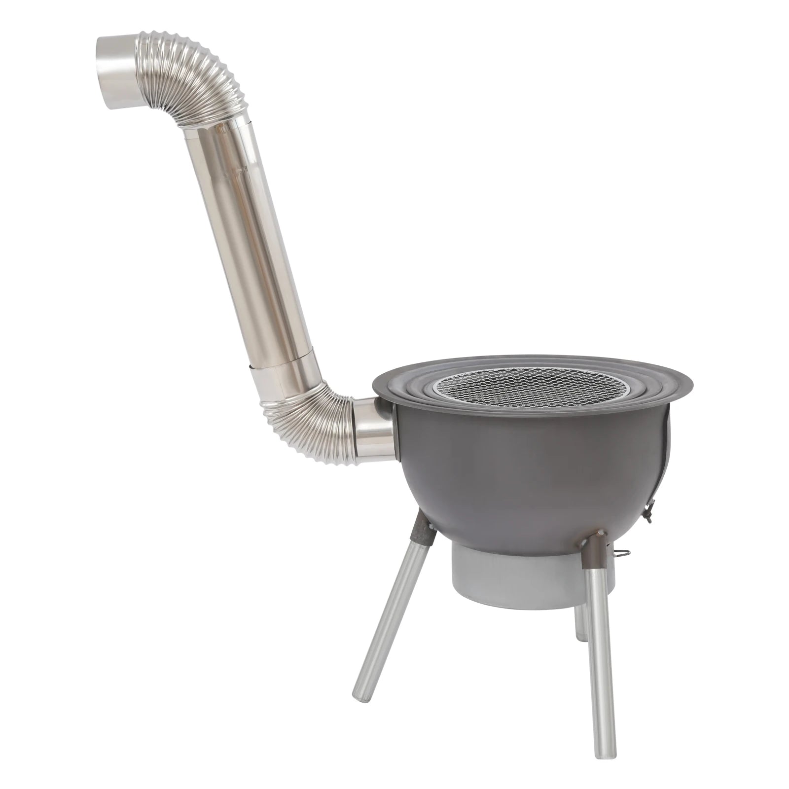 Portable Camping Wood Stove Multifunction Fire Pit with Grill Grate 3 Pot Rings Ash Tray for Outdoor Picnic Backyard BBQ Heating by S And B Enterprise