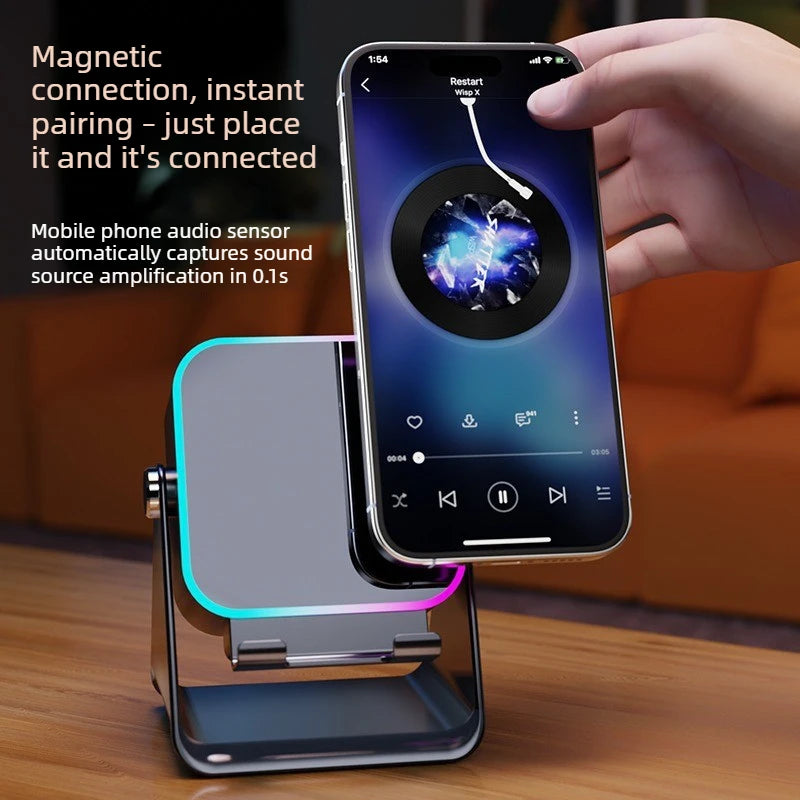 Dawndesslo 5 In 1 Auto Induction Wireless Speaker With RGB