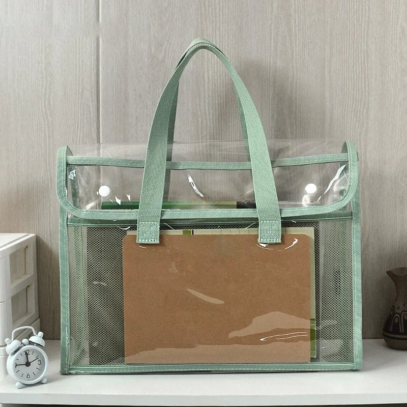 PVC Tote Bag With Reinforced Handle For School And Beach by S And B Enterprise