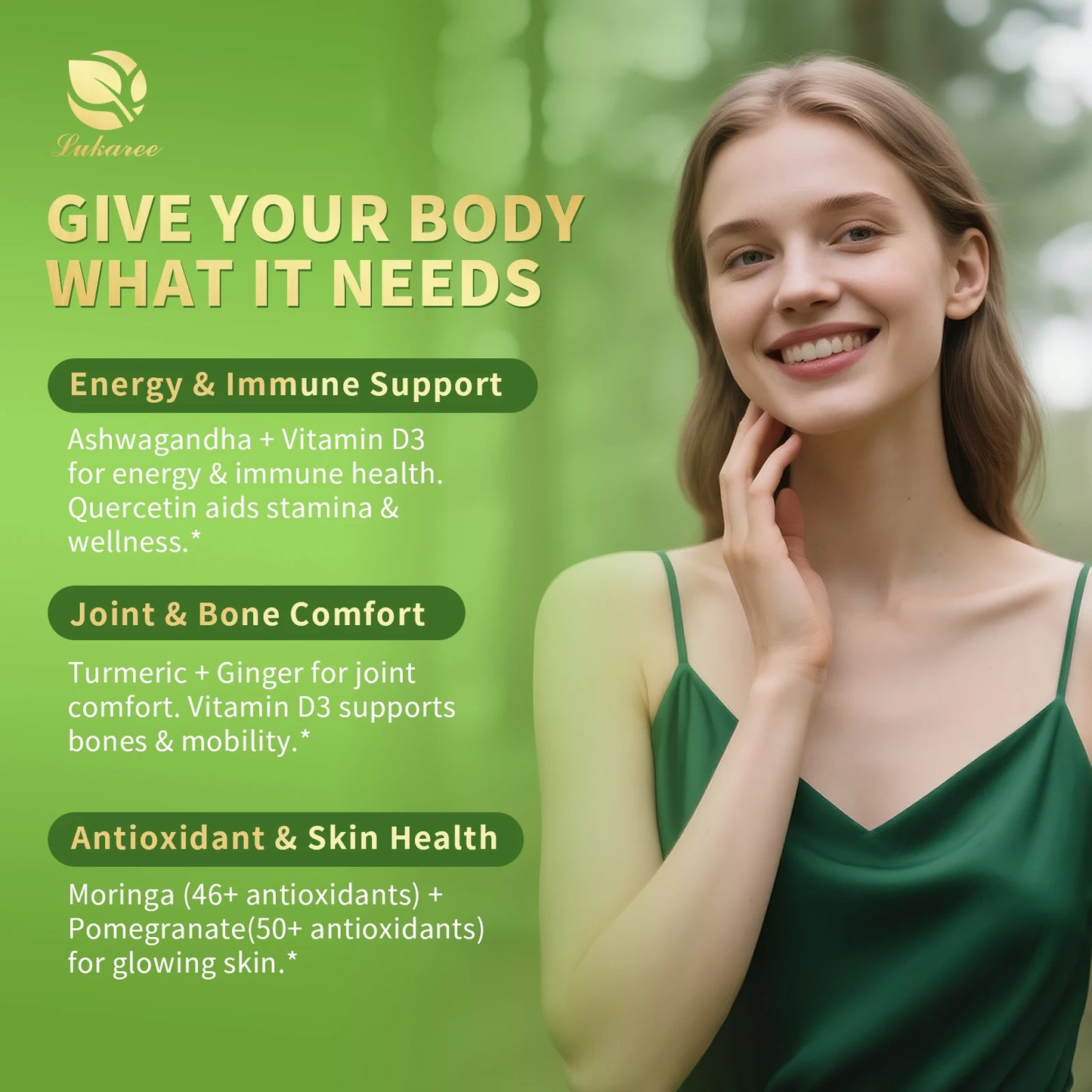 Beworths 12-In-1 Moringa Drops With Ashwagandha Turmeric Quercetin For Energy