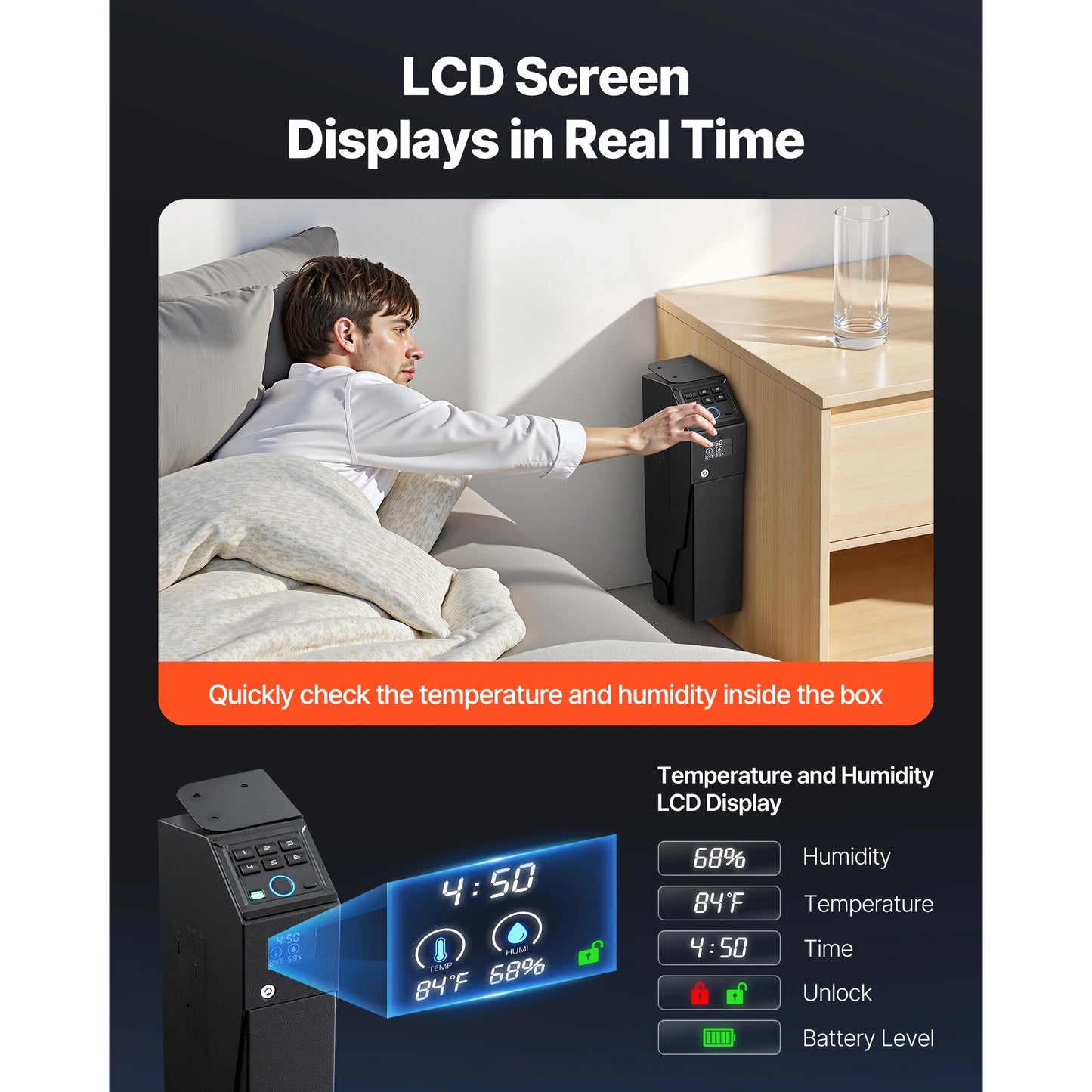 SucceBuy Safe Slider With Screen Fingerprint Password Key Access by S And B Enterprise