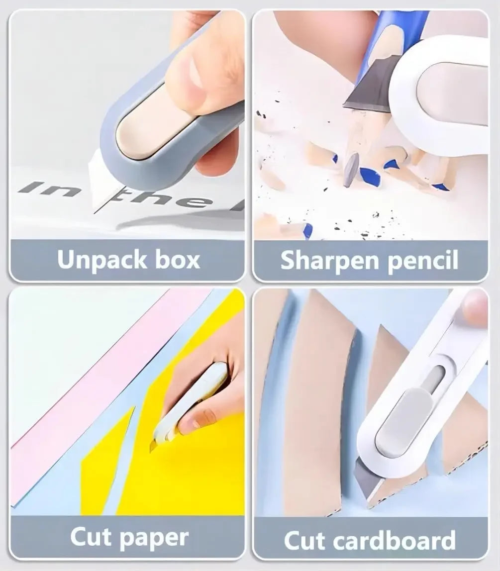 Retractable Box Cutter Multi-Function Office Home DIY Tool