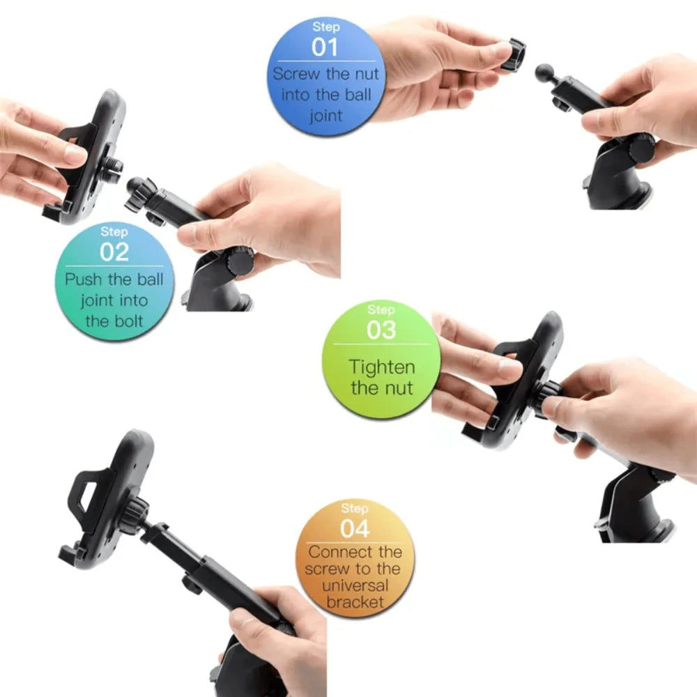 360° Universal Mount Holder Car Stand Windshield For Mobile Cell Phone GPS，Sucker Car Phone Holder Mount Stand GPS Mobile Cell Support For iPhone 13 12 11 Pro Max X 7 8 Xiaomi Huawei Samsung by S And B Enterprise