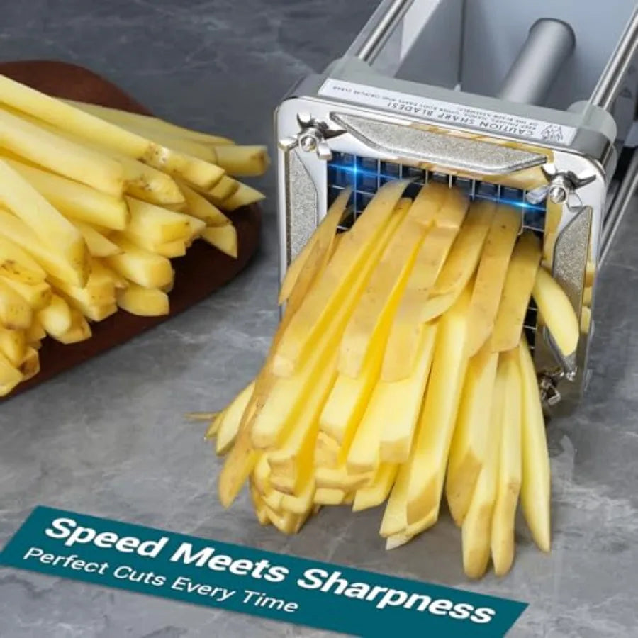 Electric French Fry Cutter With Stainless Steel Blades