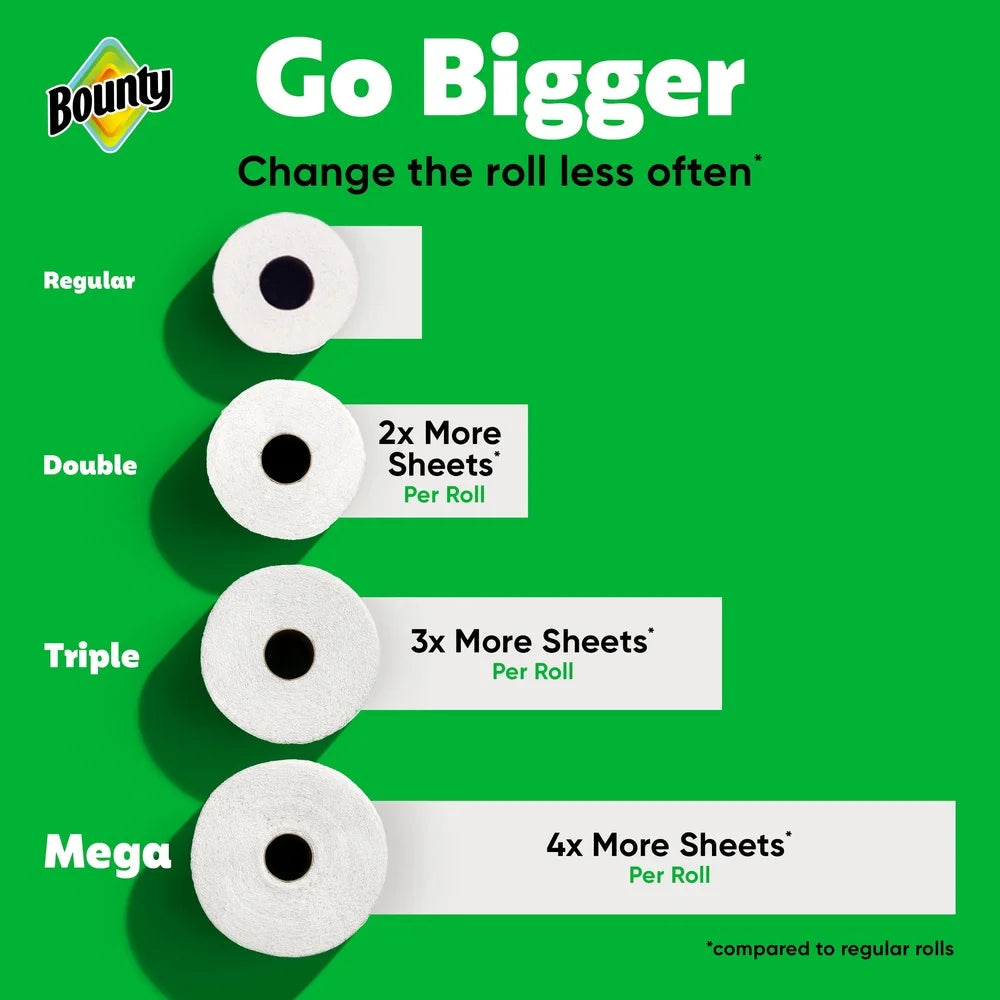 Select-A-Size Paper Towels 4 Triple Rolls 123 Sheets Extra Absorbent