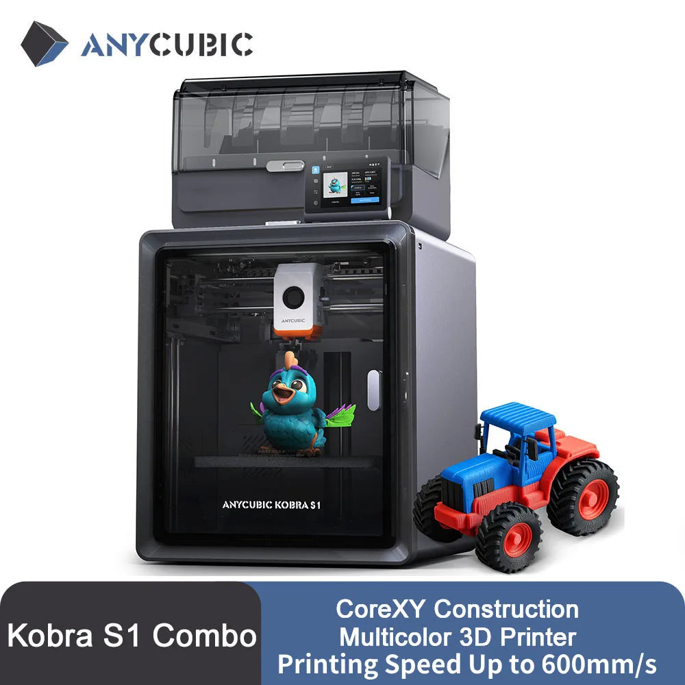 Anycubic Kobra S1 Combo 3D Printer Core XY High Precision