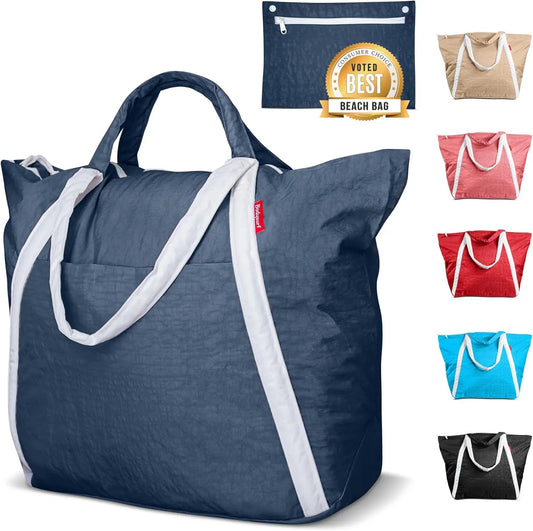 Waterproof Beach Bag For Travel Packable Tote Sandproof Lightweight