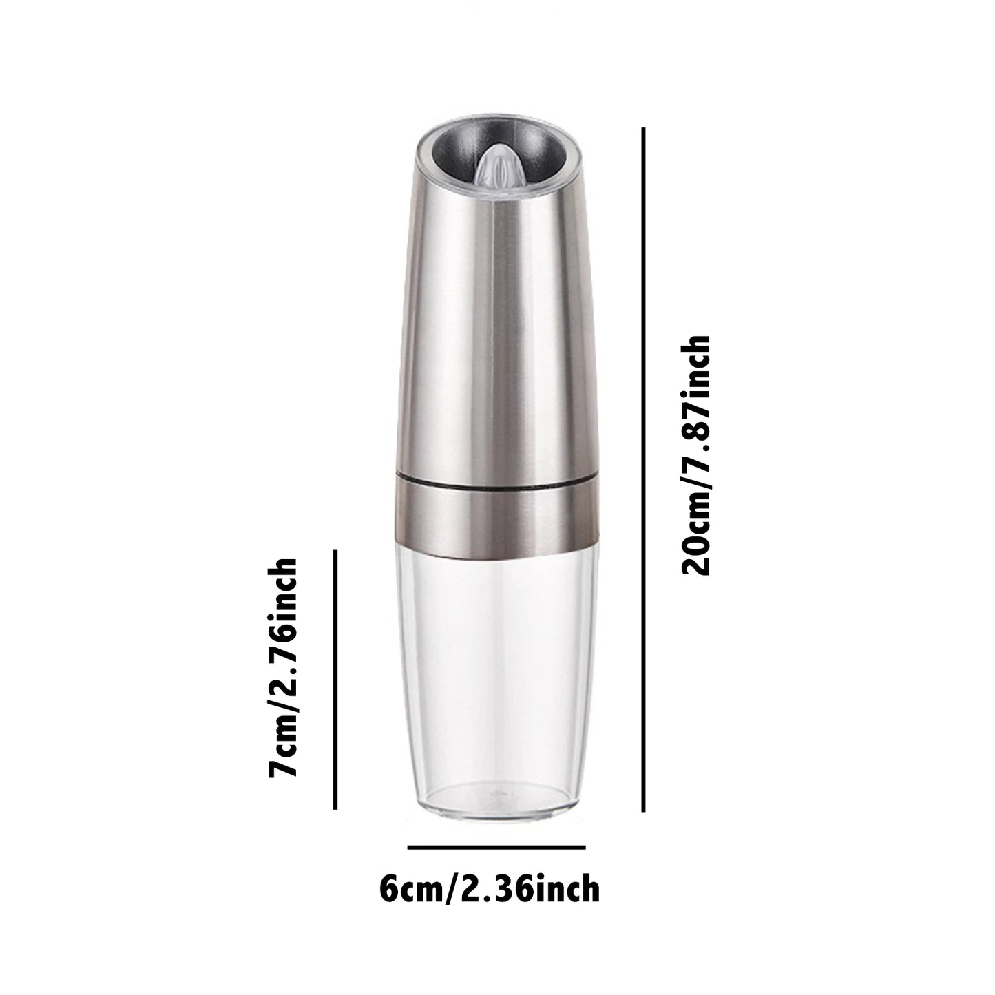 Gravity Electric Salt And Pepper Grinder Set With LED Light