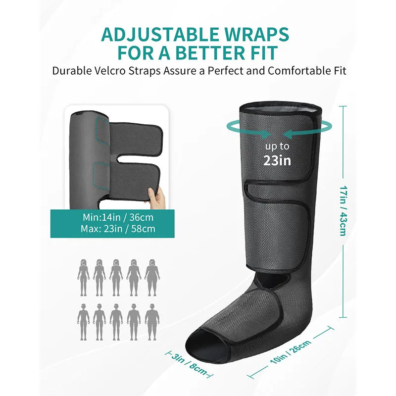 Nekteck Leg Massager Air Compression Calf Wraps For Circulation