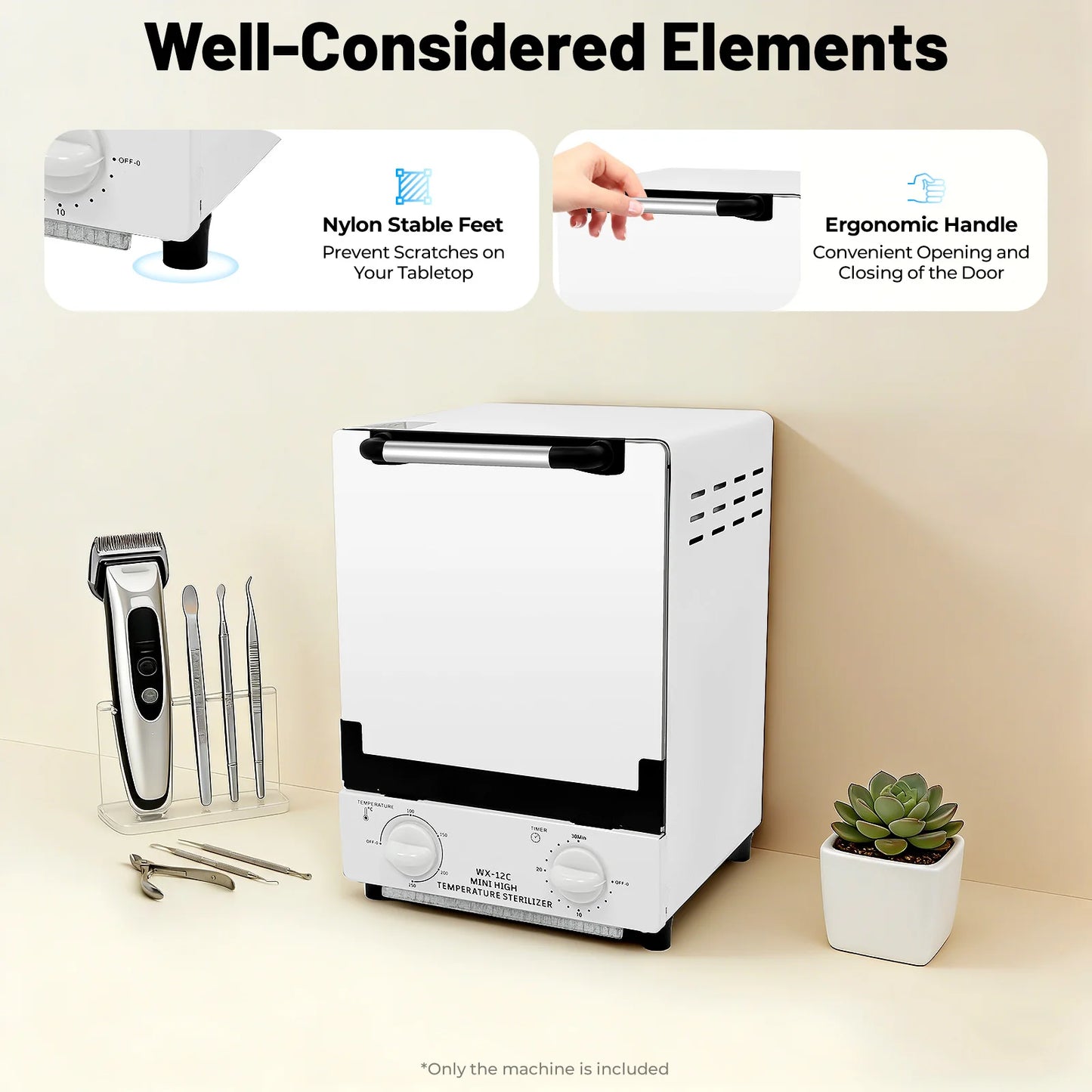 Bymaocar High Temperature Sterilizer for Nail Tools With Timer by S And B Enterprise