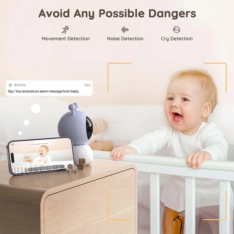 BOIFUN WiFi Baby Monitor With Night Vision And Two-Way Talk by S And B Enterprise