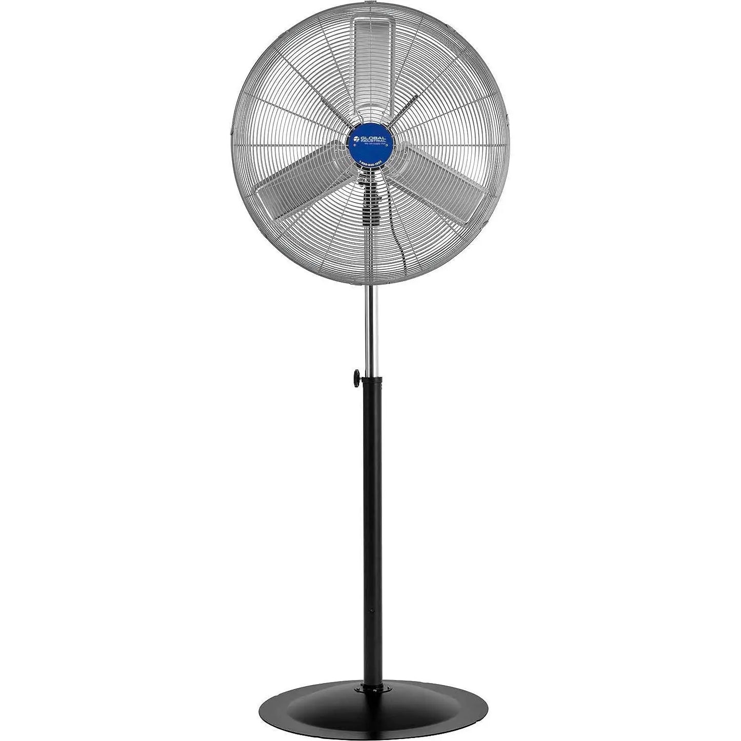 Heavy Duty Deluxe Oscillating Pedestal Fan, 30" Diameter, Safety Yellow, 1/2 HP, 10000 CFM, 3 Speeds, For Indoor, Customized by S And B Enterprise