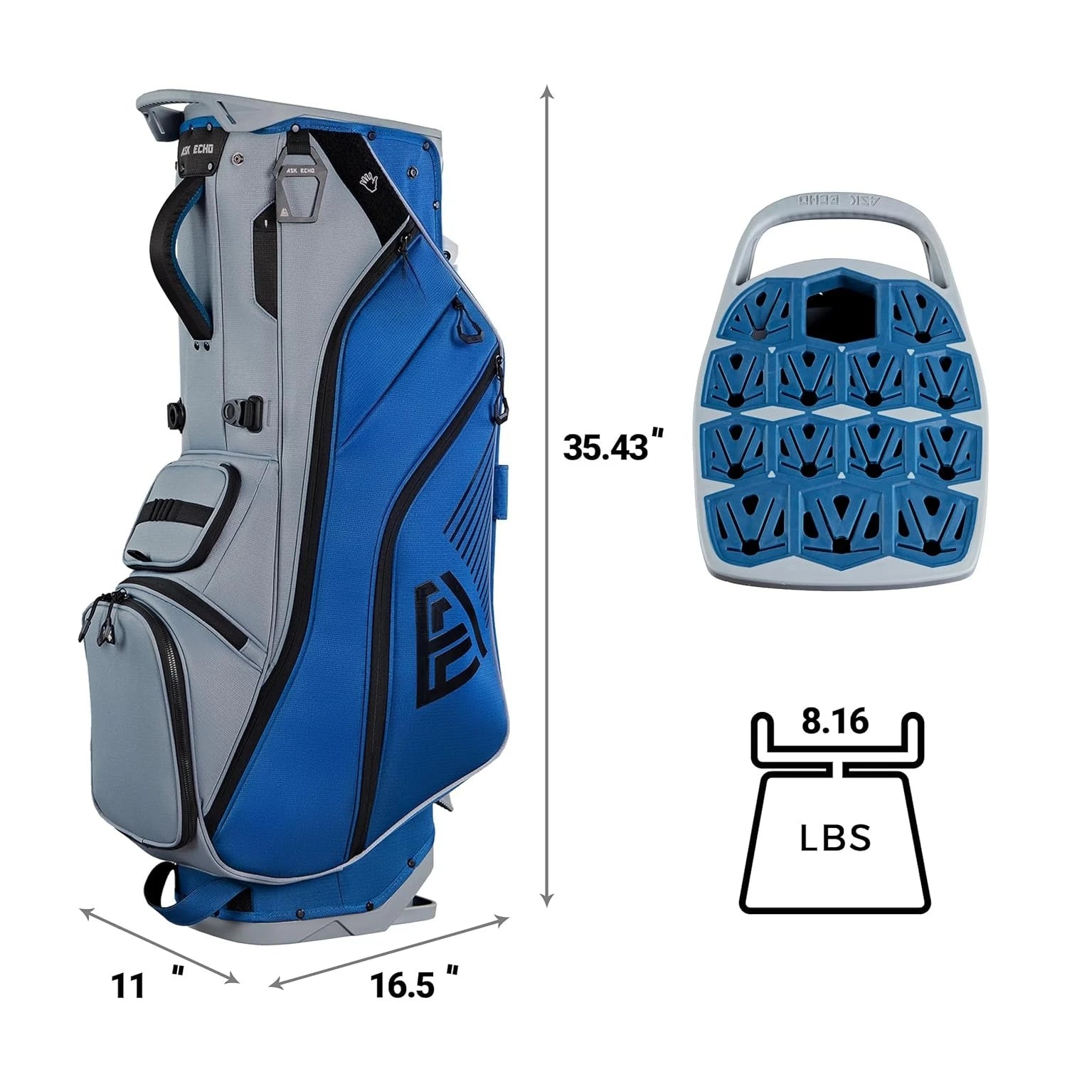 ST-Lock Mecha 14 Way Dividers Stand Golf Bag Men Women by S And B Enterprise