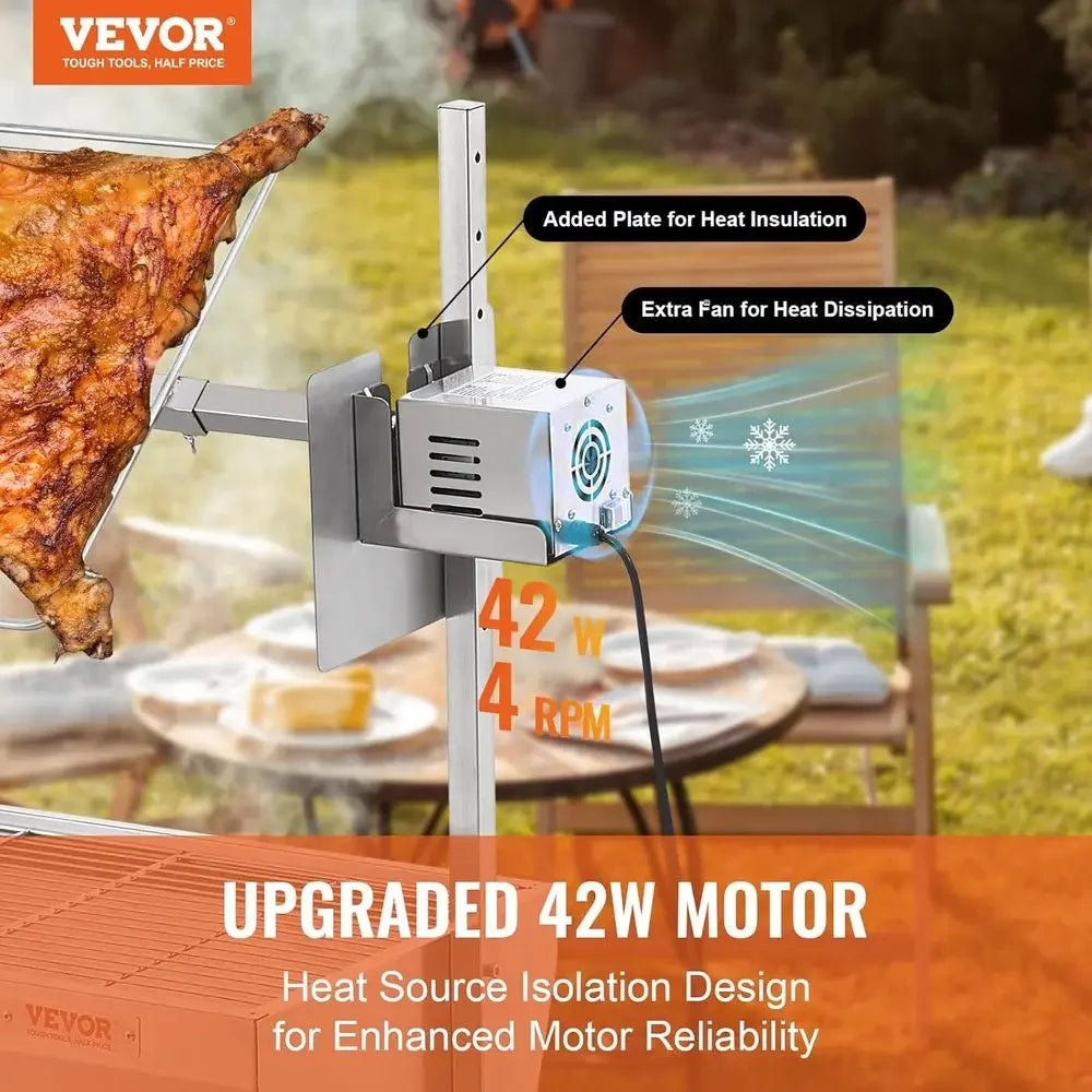 Electric Rotisserie Grill For BBQ Whole Pigs Lambs Goats