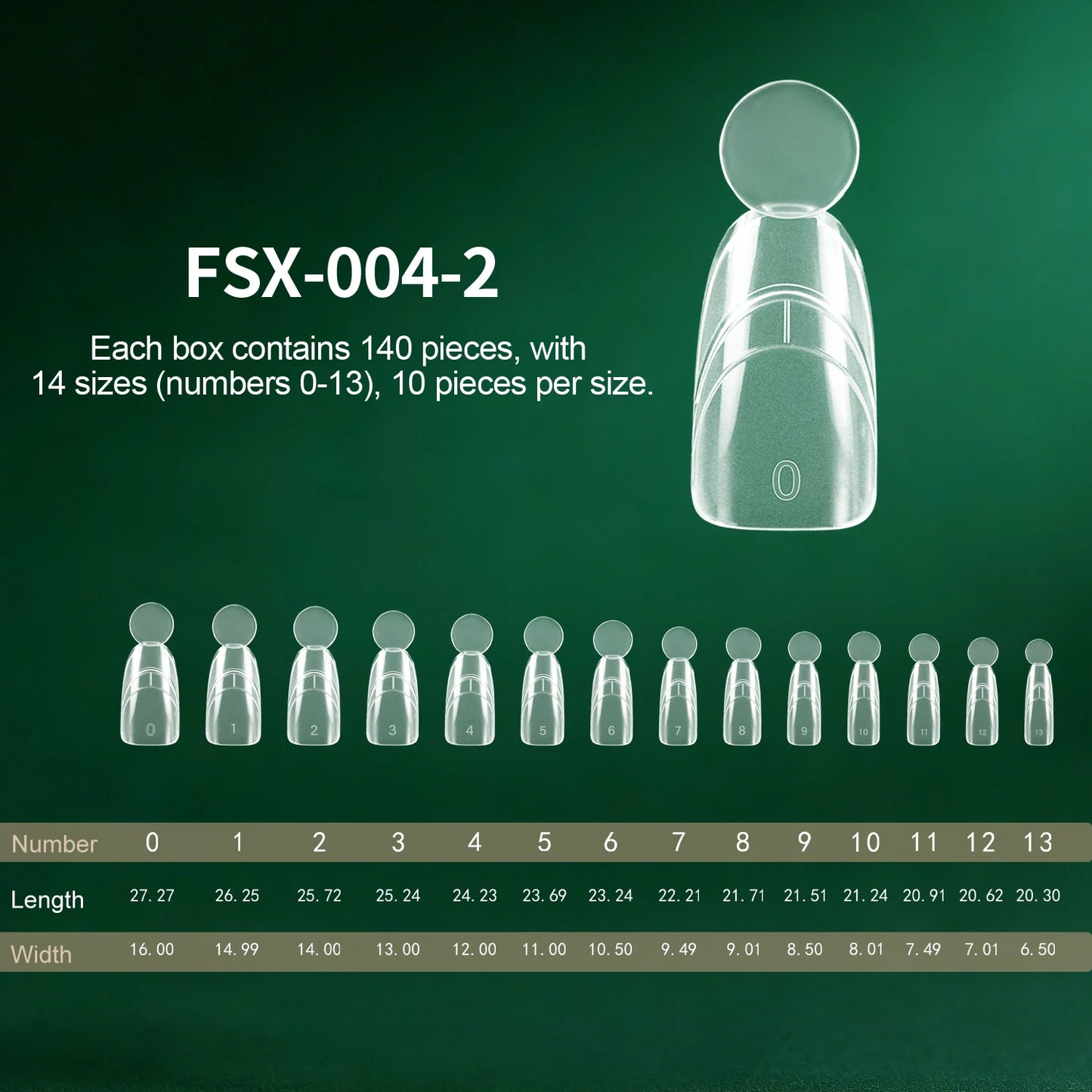Nailpop French Line Dual Forms Nail Extension Tips Matte Inner F1 Molds 140Pcs by S And B Enterprise