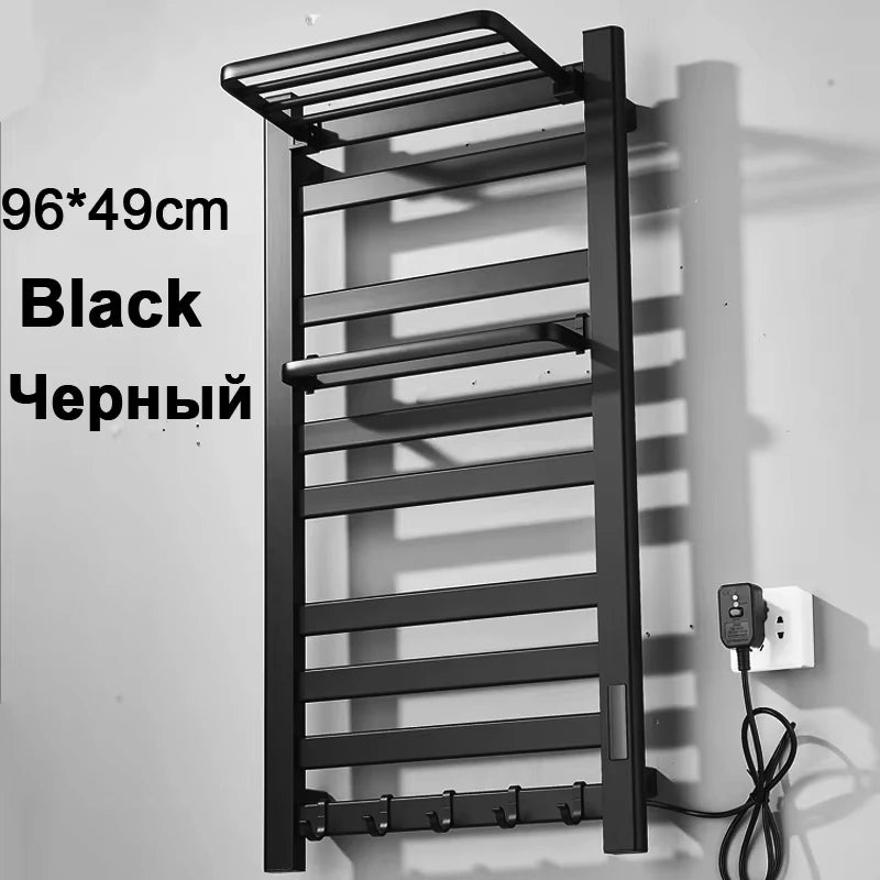 Shinesia Electric Towel Warmer Rack With Digital Display And Temperature Control by S And B Enterprise