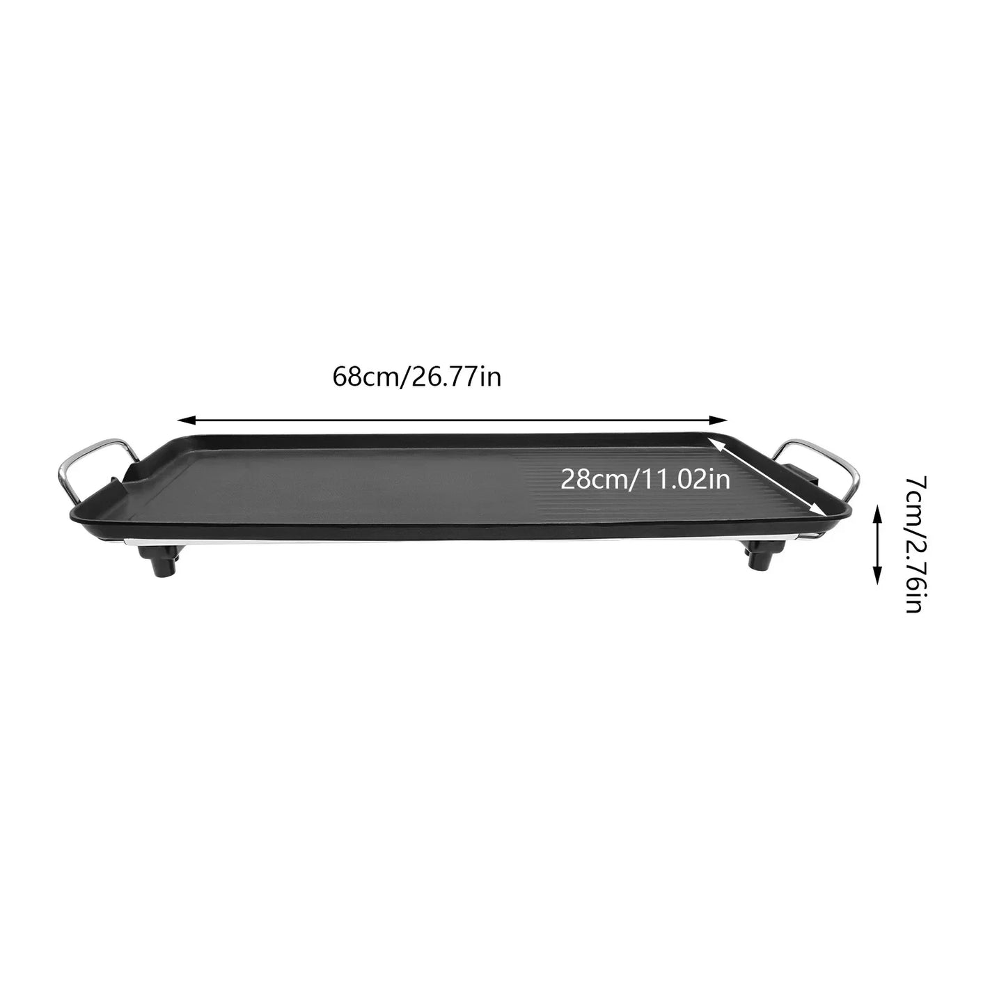 Bymaocar Smokeless Outdoor Electric Grill Portable Tabletop 1500W