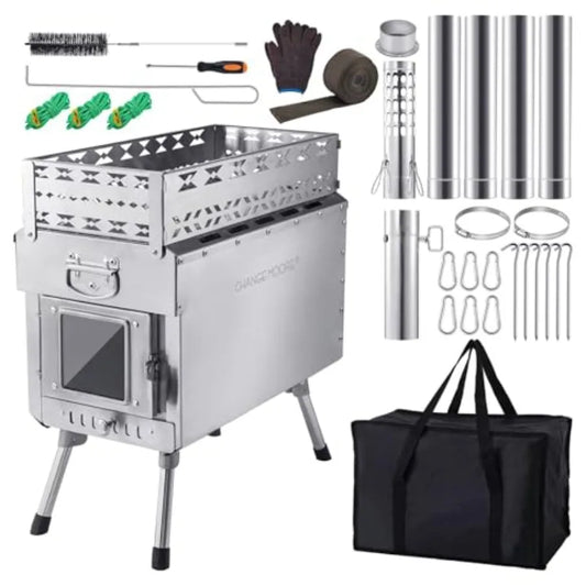 Wood Burning Sauna Tent Stove With Upgraded Heat Concentration